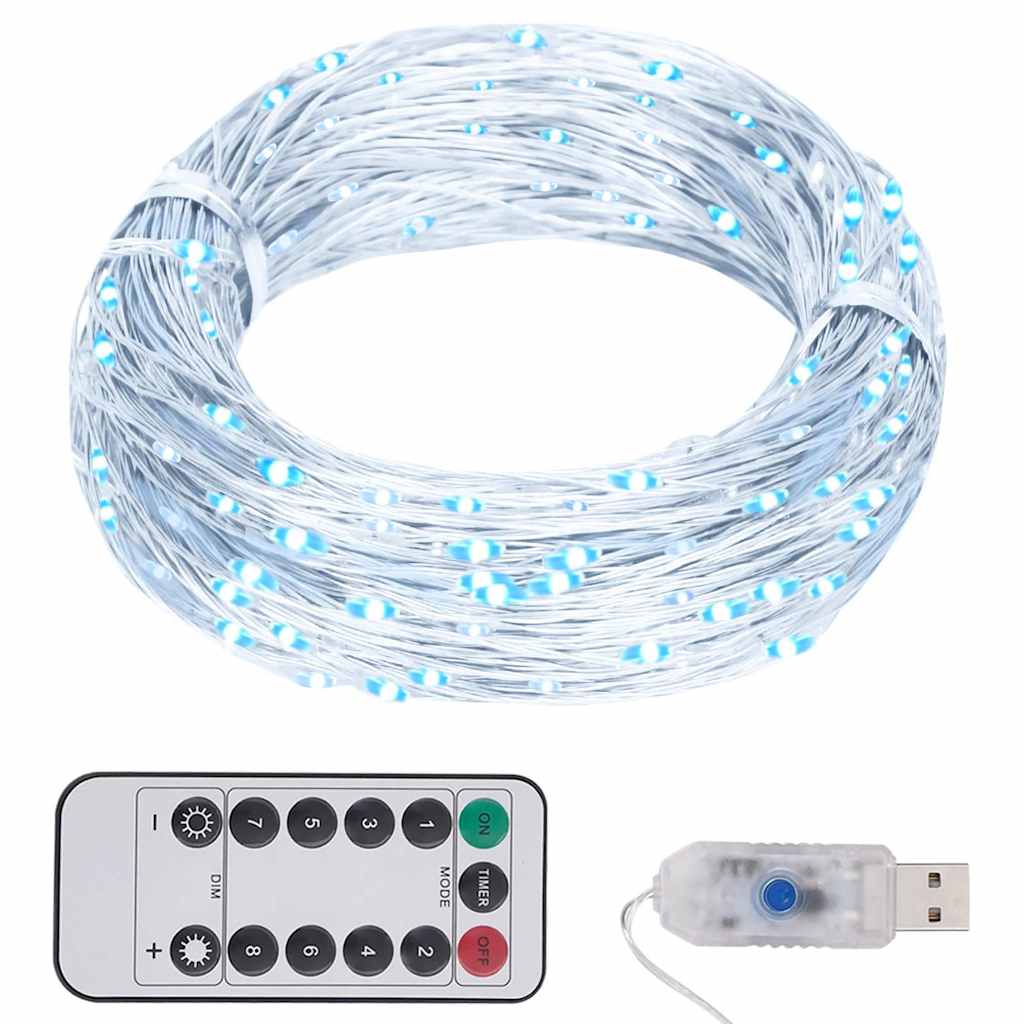 JUNG Vida LED-Lichterkette mit 150 LEDs Kaltweiß 15 m