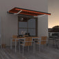JUNG Vida Automatische Markise mit LED & Windsensor 450x350 Orange/Braun
