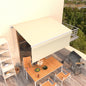JUNG Vida Markise Manuell Einziehbar mit Rollo 3,5x2,5 m Creme