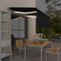 JUNG Vida Markise Manuell Einziehbar mit Rollo & LED 3x2,5 m Anthrazit