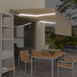 JUNG Vida Markise Automatisch mit Rollo LED Windsensor 4x3 m Creme