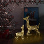 JUNG Vida LED-Rentier-Familie Weihnachtsdeko Acryl 160 LED Warmweiß