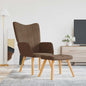 JUNG Vida Relaxsessel mit Hocker Braun Stoff