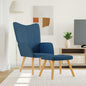 JUNG Vida Relaxsessel mit Hocker Blau Stoff