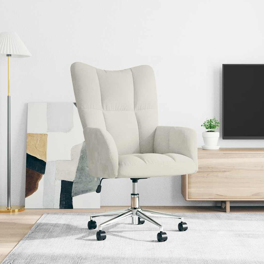JUNG Vida Relaxsessel Cremeweiß Samt