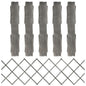 JUNG Vida Rankzäune 5 Stk. Grau Massivholz Tanne 180x60 cm