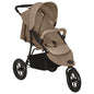 JUNG Vida Kinderwagen Taupe Stahl