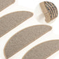 JUNG Vida Stufenmatten 15 Stk. 56x17x3 cm Braun Halbrund