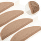 JUNG Vida Stufenmatten 15 Stk. 56x17x3 cm Hellbraun Halbrund