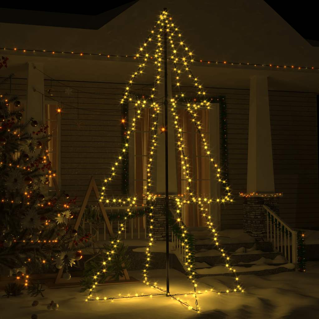 JUNG Vida Weihnachtsbaum in Kegelform 300 LEDs Indoor & Outdoor 120x220cm