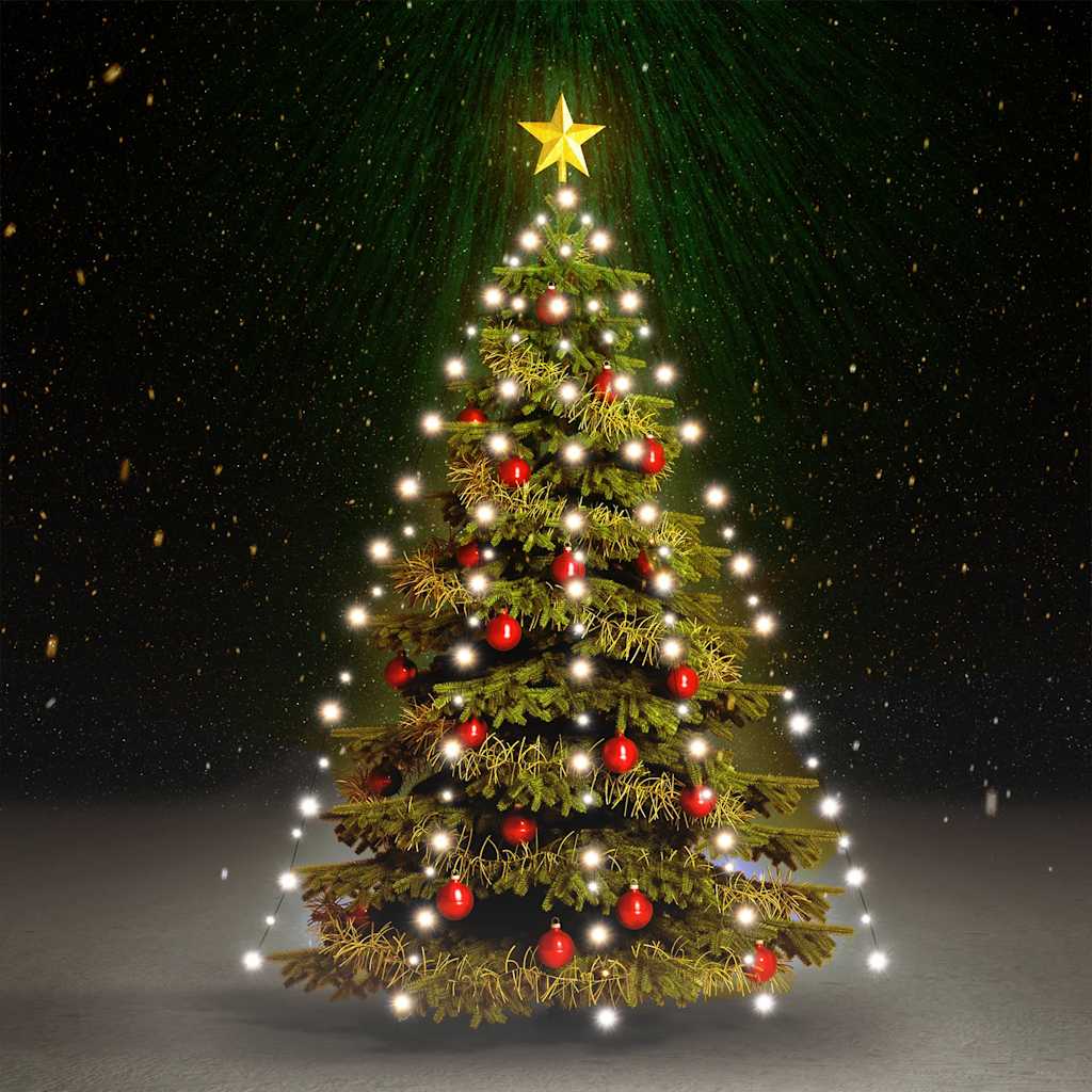 JUNG Vida Weihnachtsbaum-Lichternetz mit 180 LEDs Kaltweiß 180 cm