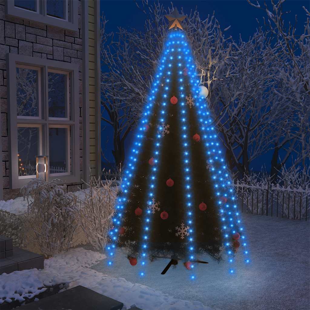 JUNG Vida Weihnachtsbaum-Lichternetz mit 300 LEDs Blau 300 cm