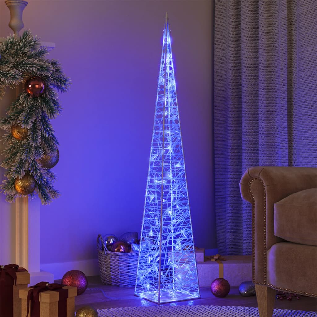 JUNG Vida LED-Leuchtkegel Acryl Deko Blau 120 cm