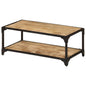 JUNG Vida Couchtisch 90x45x35 cm Raues Massives Mangoholz