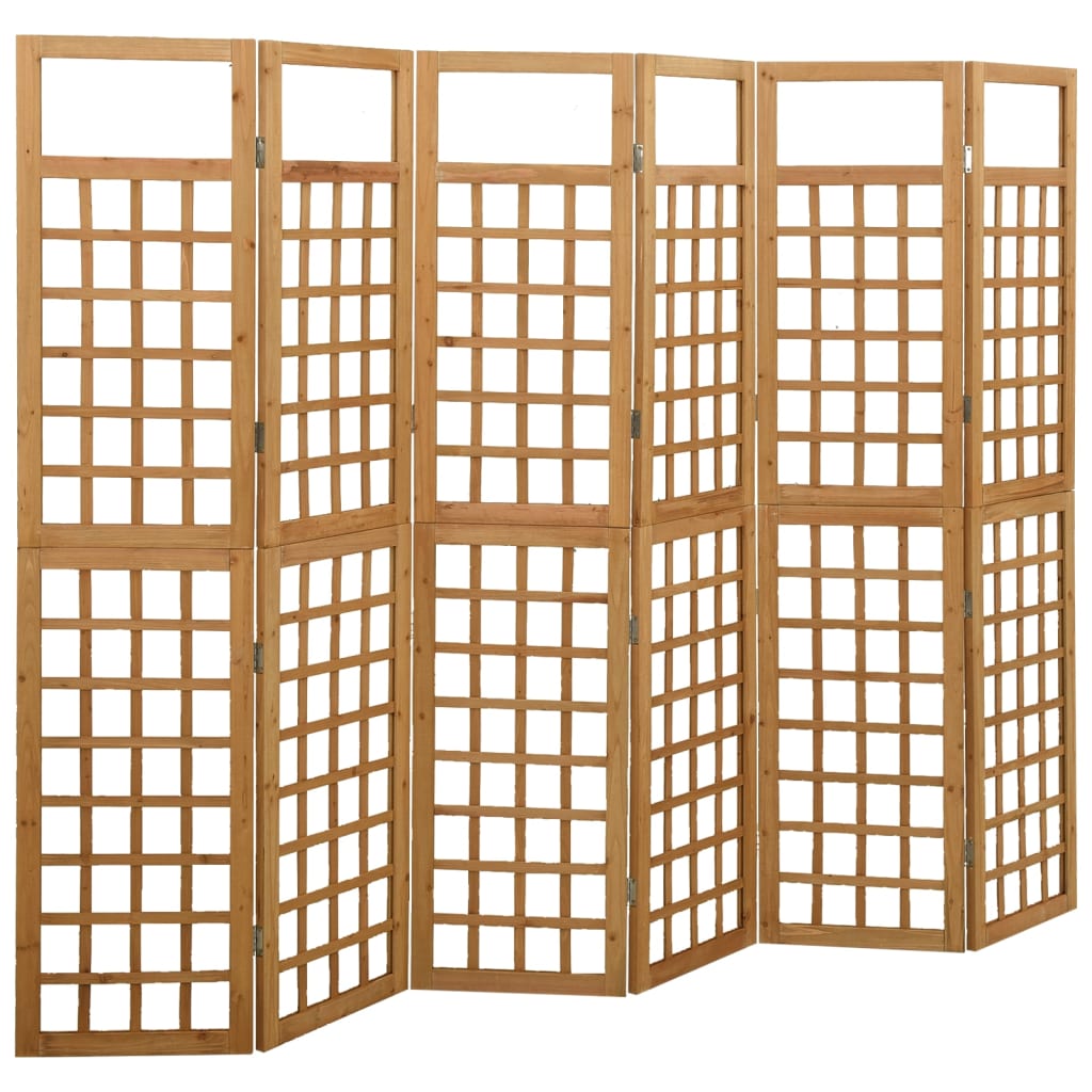 JUNG Vida Spalier/Paravent 6-teilig Massivholz Tanne 242,5x180 cm