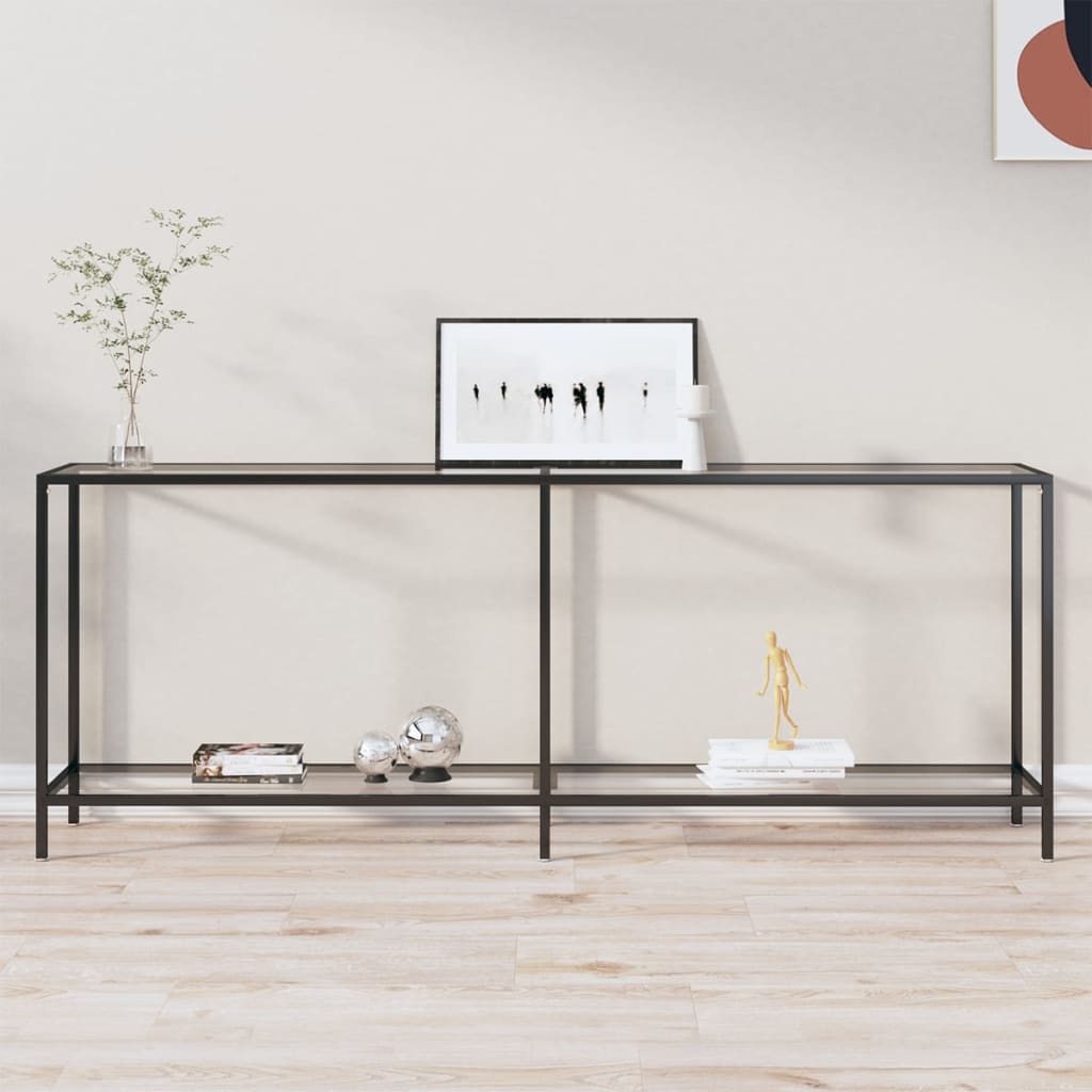 JUNG Vida Konsolentisch Transparent 200x35x75,5 cm Hartglas