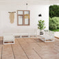 JUNG Vida 7-tlg. Garten-Lounge-Set Weiß Massivholz Kiefer