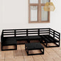 JUNG Vida 7-tlg. Garten-Lounge-Set Massivholz Kiefer