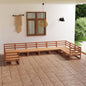 JUNG Vida 10-tlg. Garten-Lounge-Set Massivholz Kiefer