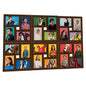 JUNG Vida Collage Bilderrahmen für 24x(10x15 cm) Fotos Dunkelbraun MDF