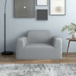 JUNG Vida Stretch-Sofahusse Grau Polyester-Jersey