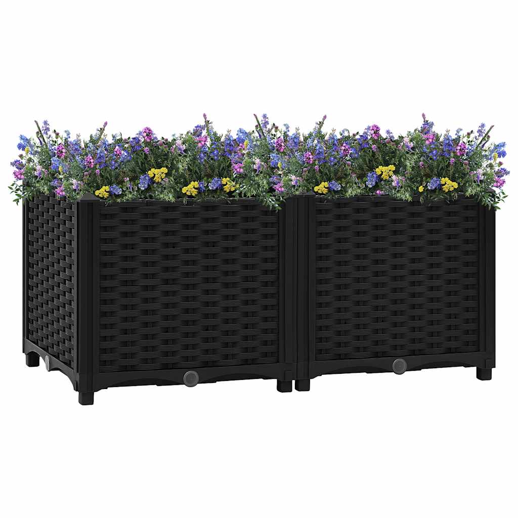 JUNG Vida Hochbeet 80 x 40 x 38 cm Polypropylen