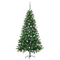 JUNG Vida Künstlicher Weihnachtsbaum mit Beleuchtung & Kugeln 180 cm Grün