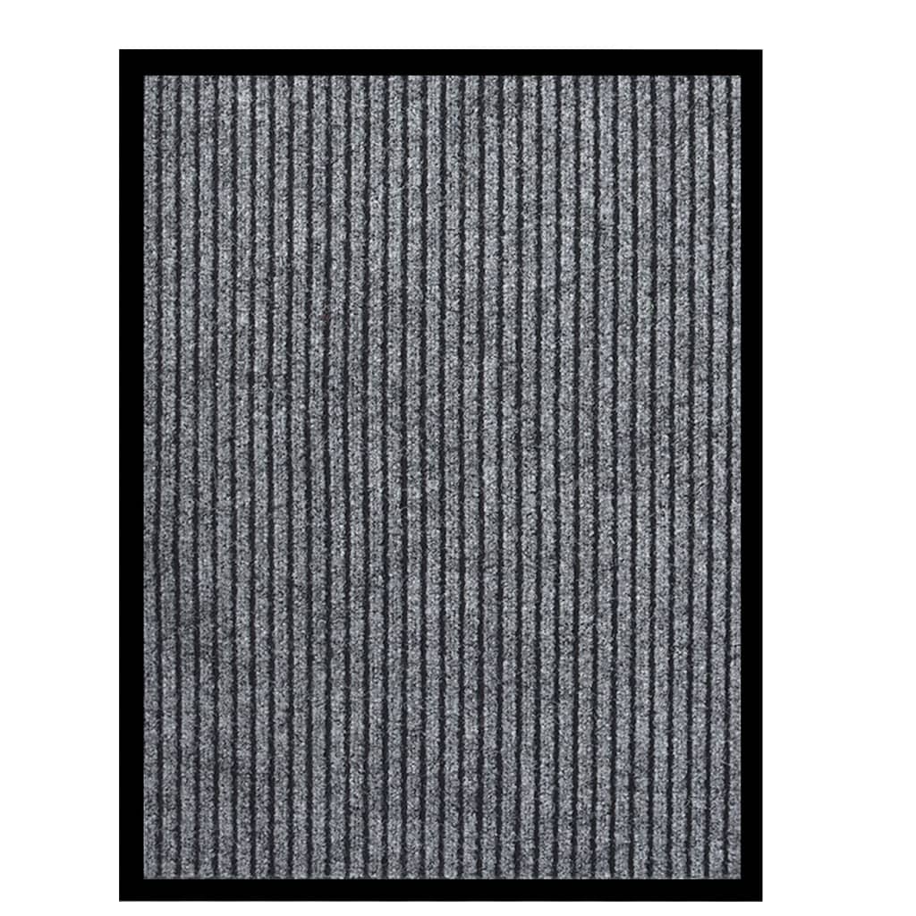 JUNG Vida Fußmatte Gestreift Grau 60x80 cm