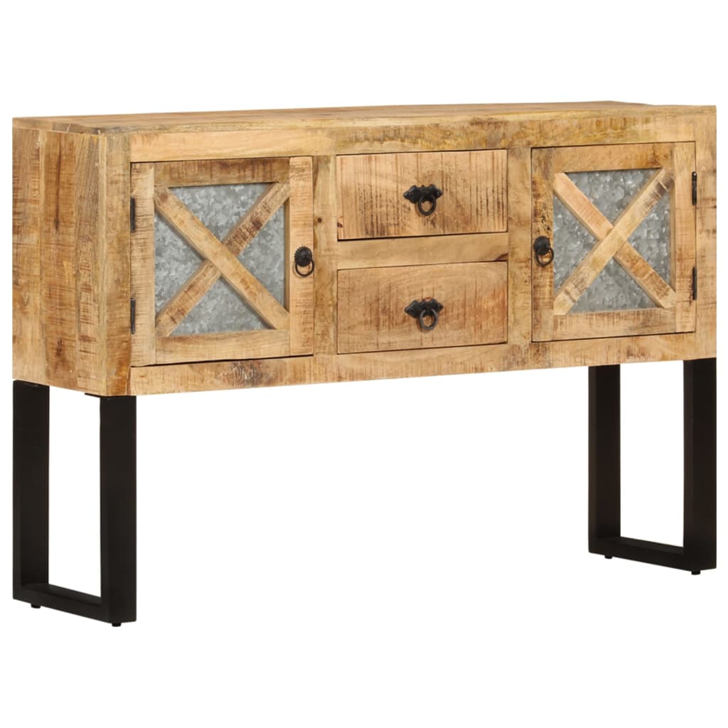 JUNG Vida Sideboard 110x30x74 cm Raues Mangoholz