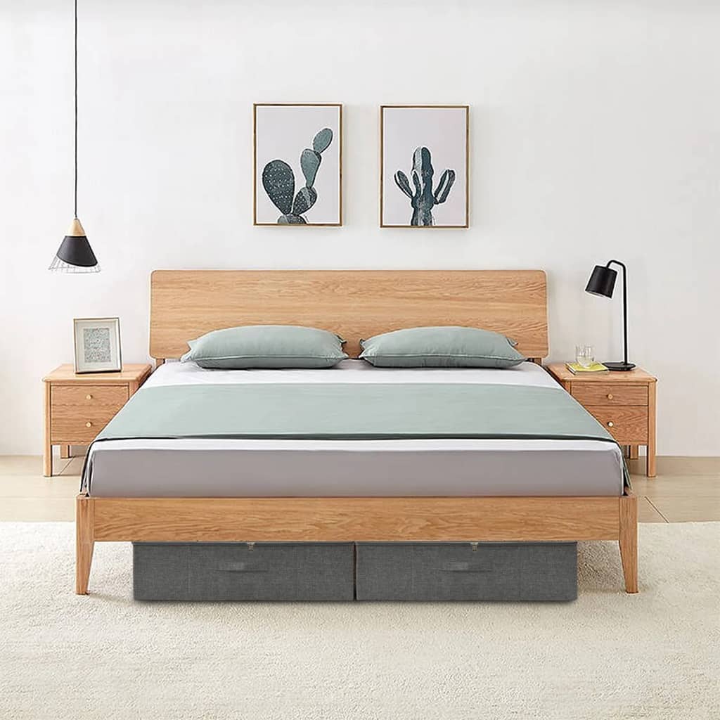 JUNG Vida Aufbewahrungsboxen 2 Stk. Stoff 70x40x18 cm Anthrazit