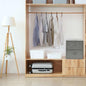 JUNG Vida Aufbewahrungsboxen 2 Stk. Stoff 43x34x23 cm Grau
