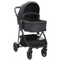 JUNG Vida 2-in-1 Kinderwagen Anthrazit und Schwarz Stahl