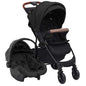 JUNG Vida 3-in-1 Kinderwagen Anthrazit Stahl