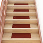 JUNG Vida Stufenmatten Selbstklebend 15 Stk. 60x25 cm Bordeauxrot Rechteckig
