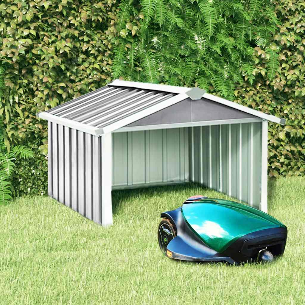 JUNG Vida Rasenmäher Garage 92x97x63 cm Verzinkter Stahl Grau