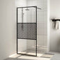 JUNG Vida Duschwand für Begehbare Dusche mit Klarem ESG Glas 115x195 cm