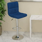 JUNG Vida Barhocker Blau Stoff