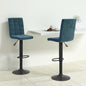 JUNG Vida Barhocker 2 Stk. Blau Samt