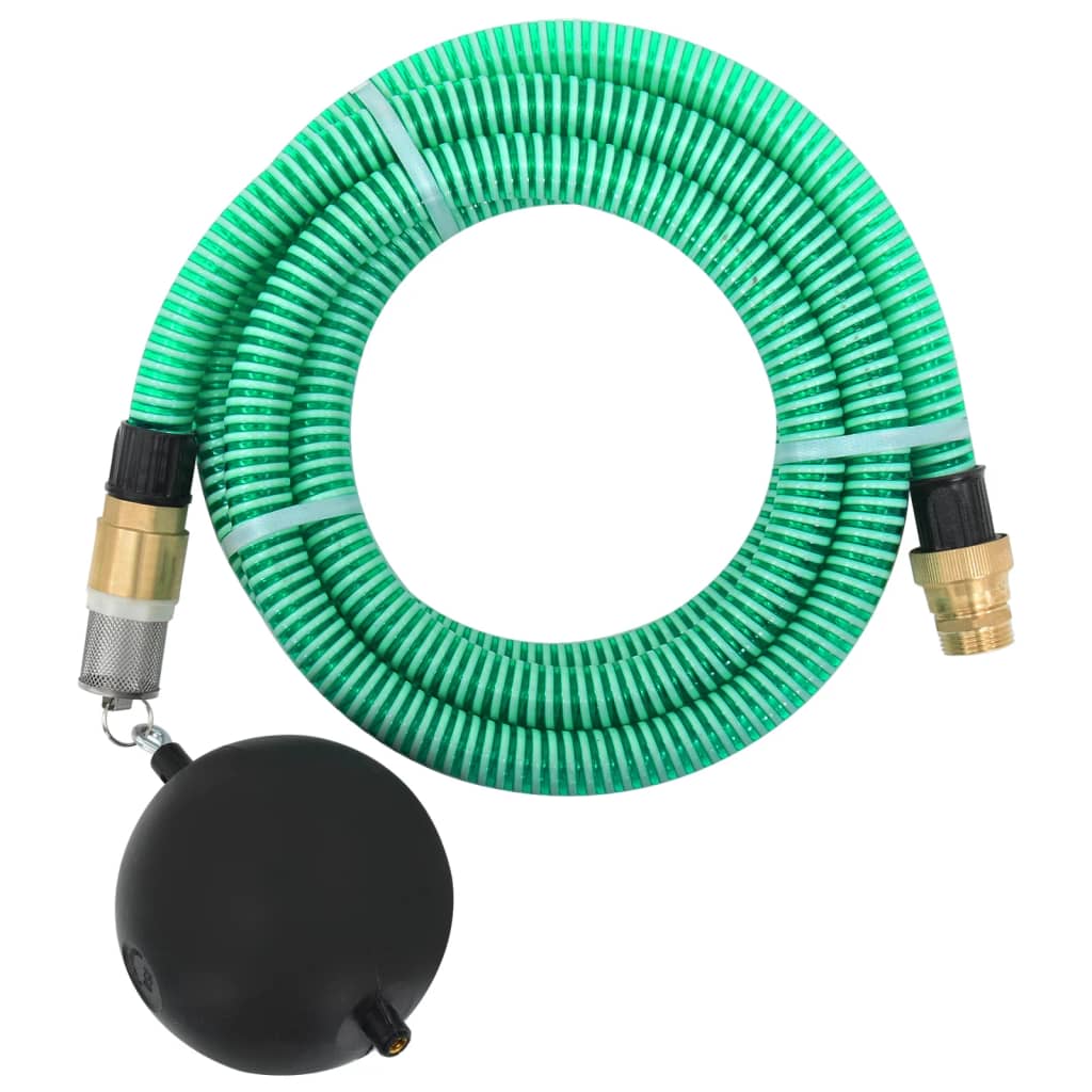 JUNG Vida Saugschlauch mit Messing-Anschlüssen Grün 1,1" 25 m PVC