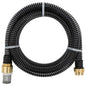 JUNG Vida Saugschlauch mit Messing-Anschlüssen Schwarz 1,1" 3 m PVC