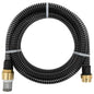 JUNG Vida Saugschlauch mit Messing-Anschlüssen Schwarz 1,1" 10 m PVC
