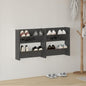 JUNG Vida Wand-Schuhschränke 2 Stk. Hochglanz-Grau 60x18x60cm