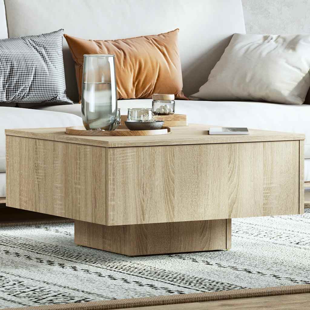 JUNG Vida Couchtisch Sonoma-Eiche 60x60x31,5 cm Holzwerkstoff