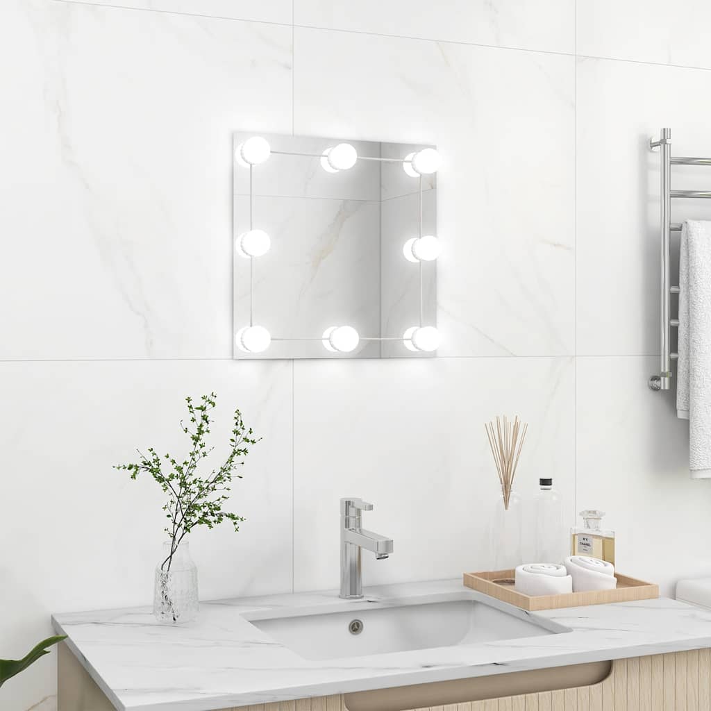 JUNG Vida Wandspiegel mit LED-Beleuchtung Quadratisch Glas