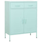 JUNG Vida Lagerschrank Minzgrün 80x35x101,5 cm Stahl