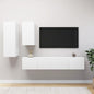 JUNG Vida 4-tlg. TV-Schrank-Set Weiß Holzwerkstoff