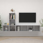 JUNG Vida 3-tlg. TV-Schrank-Set Betongrau Holzwerkstoff