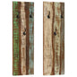 JUNG Vida Wandgarderoben 2 Stk. 36x3x110 cm Altholz Massiv