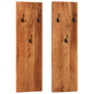 JUNG Vida Wandgarderoben 2 Stk. 36x3x110 cm Massivholz Akazie