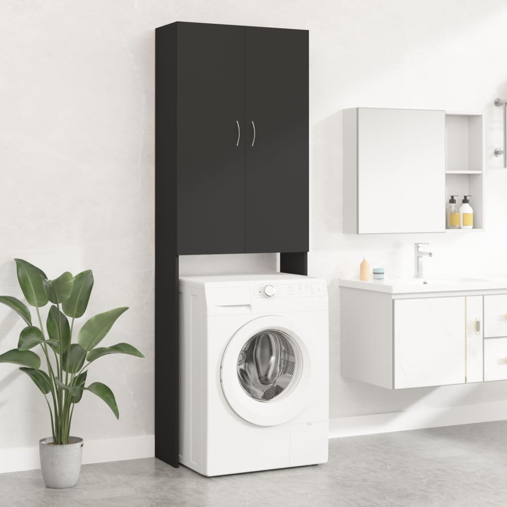 JUNG Vida Waschmaschinenschrank Schwarz 64x25,5x190 cm